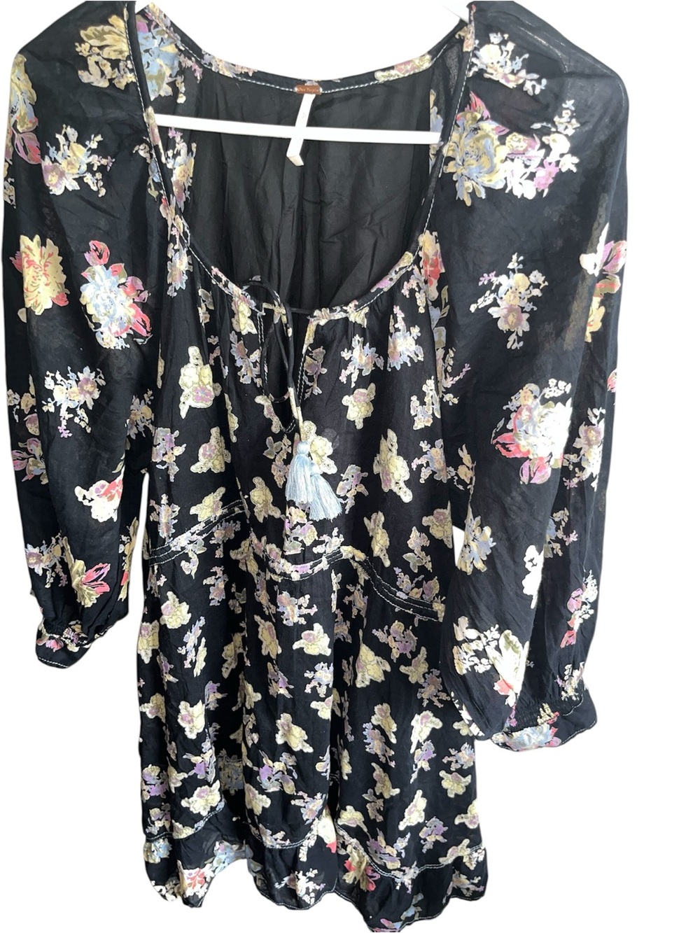 Free People - Black Camella Mini Dress